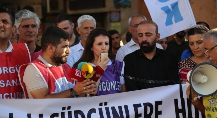 HABER-SEN üyelerinin PTT’ye karşı yürüyüşü Urfa’da