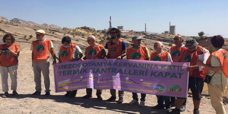 Yaşam savunucularından Silopi’de termik santral protestosu