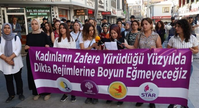 Van’da Mahsa Amini protestosu