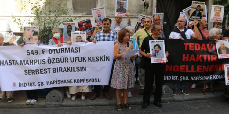 F Oturumu’nda ağır hasta tutuklu Keskin için tahliye çağrısı