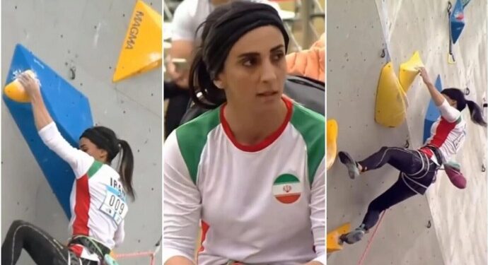 İranlı sporcudan açıklama: Başörtüsüz katılmak zorunda kaldım