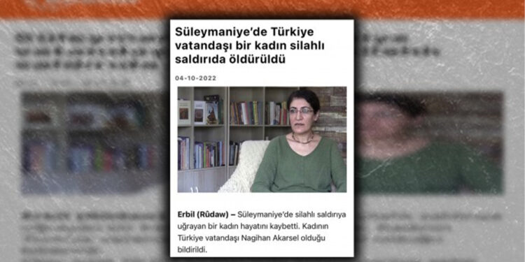 Akarsel’in katledilmesi: KDP medyasından ses çıkmıyor