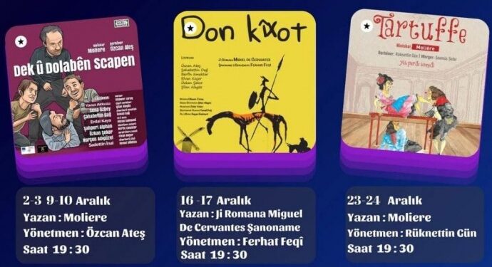 Amed Şehir Tiyatrosu’nun Aralık programı açıklandı