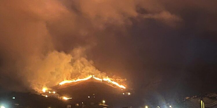 Gökçeada’da yangın çıktı