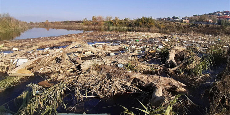 Büyük Menderes çöplüğe döndü