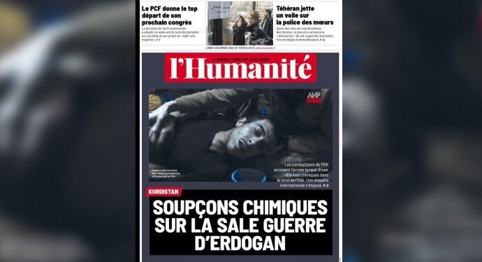 L’Humanite kimyasal silah kullanımını manşetine taşıdı