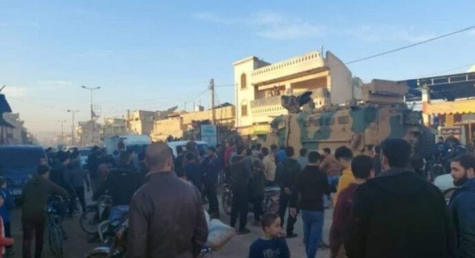 Halep’te Türkiye’ye ait zırhlı araç anne ve çocuğunu ezdi