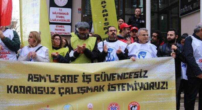 ASM’lerde yaşanan hak gasplarına karşı eylem