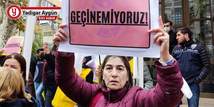 İnsanca yaşanacak ücret istiyoruz