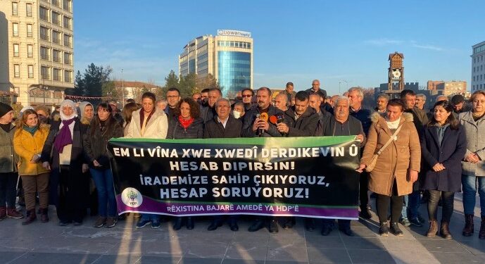Encü’ye saldırı Amed’de protesto edildi: Sizden korkan sizler gibi olsun