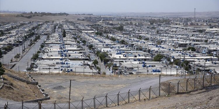Hewlêr’de göçmen kampında yangın: Bir çocuk yaşamını yitirdi