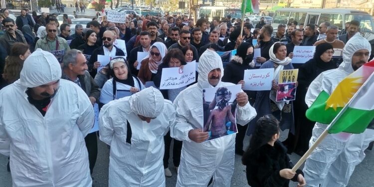 Süleymaniye’de saldırılara karşı yürüyüş düzenlendi