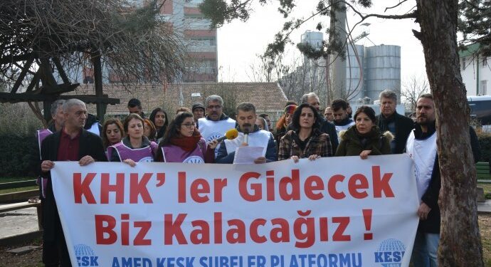 KESK’ten KHK eylemi: Mücadeleye devam edeceğiz