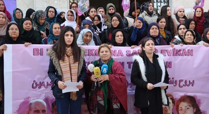 Paris’te katledilen kadınlar için Qamişlo’da anma
