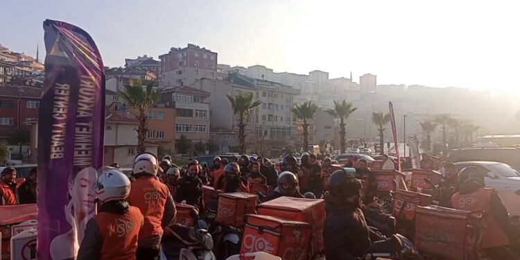 Trendyol Go kuryeleri kontak kapattı