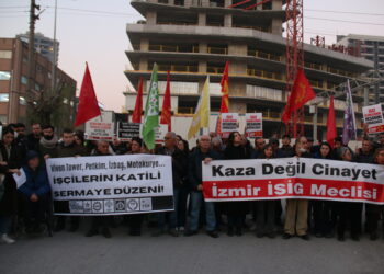 Viven Tower önünde eylem: Göz göre göre öldüren bu düzene dur diyelim