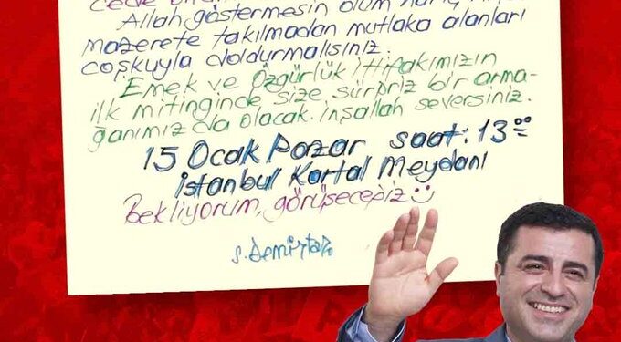 Demirtaş’tan Kartal mitingine katılım çağrısı: Ben bile geliyorum