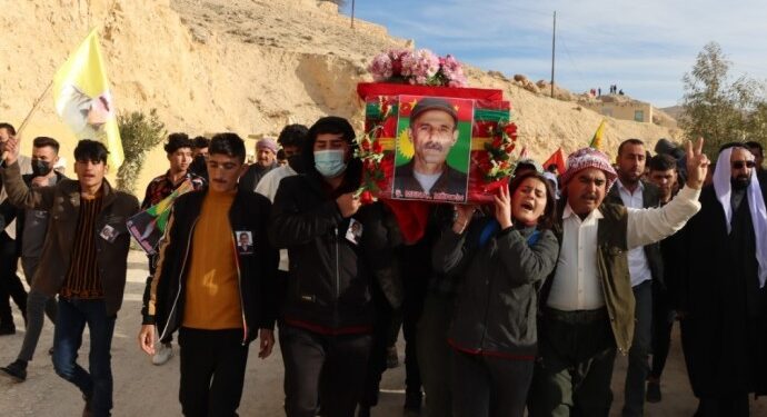 Menal Mêrdîn, son yolculuğuna uğurlandı