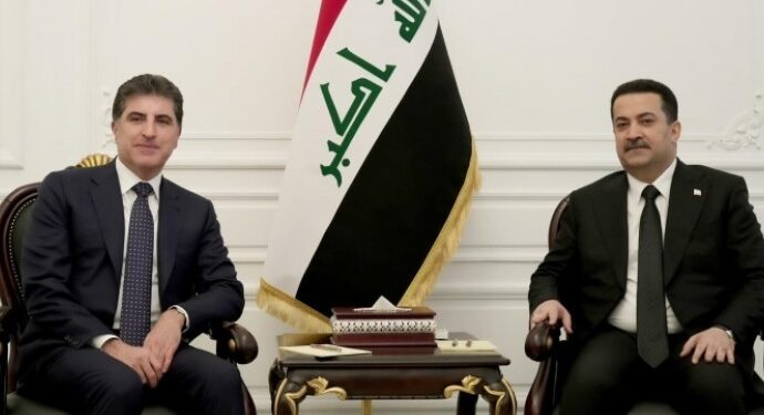 Neçirvan Barzani ile Sudani Bağdat’ta görüştü
