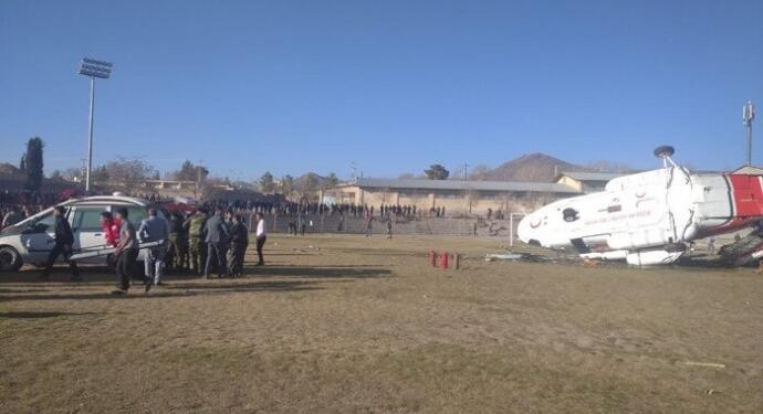 İran’da Spor Bakanı’nı taşıyan helikopter düştü