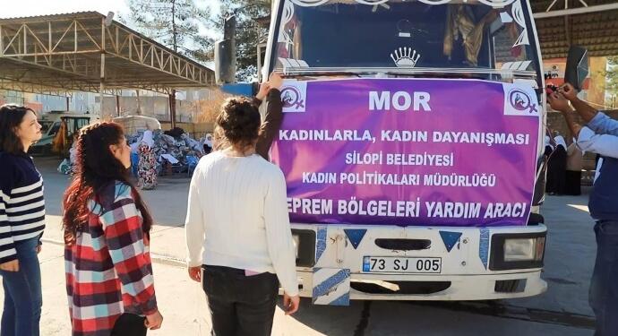Mor TIR’lar Dîlok’ta: Her kadına ulaşacağız