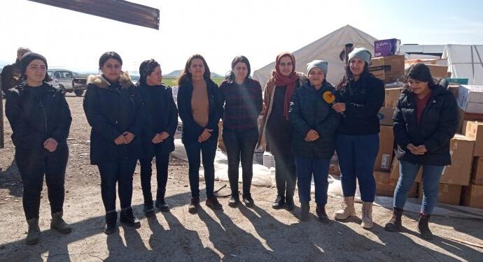 Kadınlarla Kadın Dayanışması kampanyası: Mor TIR Nurdağı’na ulaştı