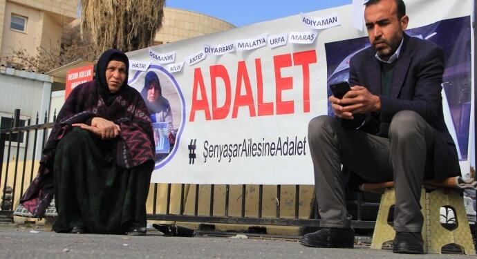 Eylemlerine ara veren Şenyaşar Ailesi yeniden eylem alanında