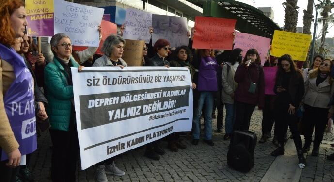 İzmir’de depremzede kadınlar için dayanışma kampanyası