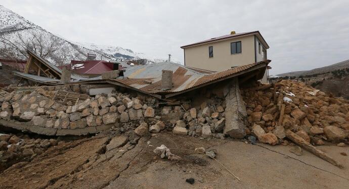 6 metre kayan eve ‘orta hasarlı’ raporu verildi