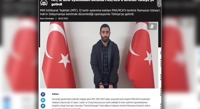 MİT, 2 ay önce teslim olan kişiyi operasyonla yakaladı!