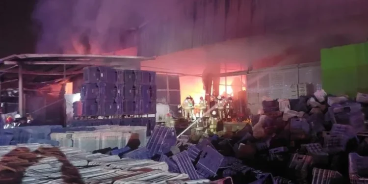 Antakya’da plastik fabrikasında yangın ve patlama