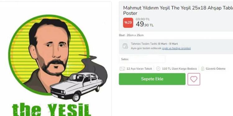 Çiçek Sepeti katil Mahmut Yıldırım’ın portresini satıyor!