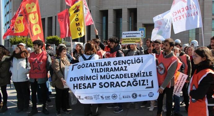 Çağlayan Adliyesi önünde gözaltına alınan 45 kişi serbest bırakıldı