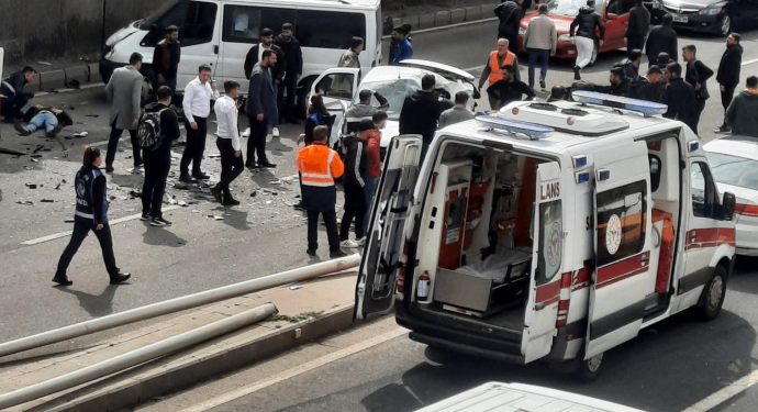 Amed’de trafik kazası