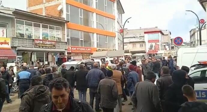 Qereyazî’de darp edilen seyyar satıcı ve çocuklarına gözaltı