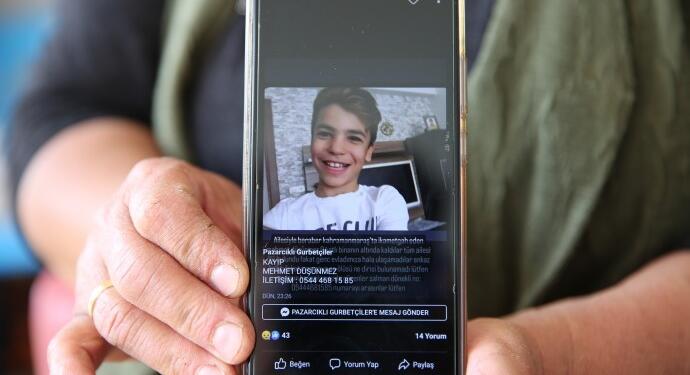 13 yaşındaki Mehmet Düşünmez’den haber alınamıyor