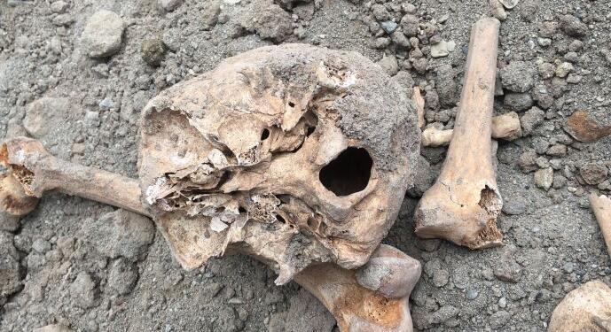 Wan’da bir inşaat kazısında insan kemikleri bulundu