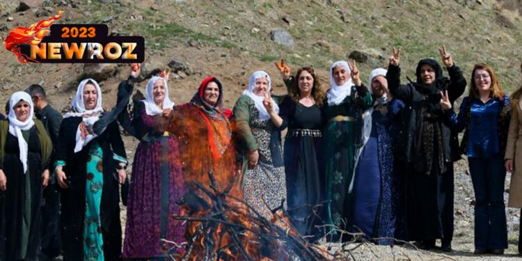 Newroz ateşi her yerde: Dola Rewşenê’de ateş yakıldı