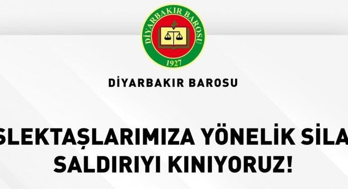 Amed Barosu: Meslektaşlarımıza yapılan saldırıyı kınıyoruz
