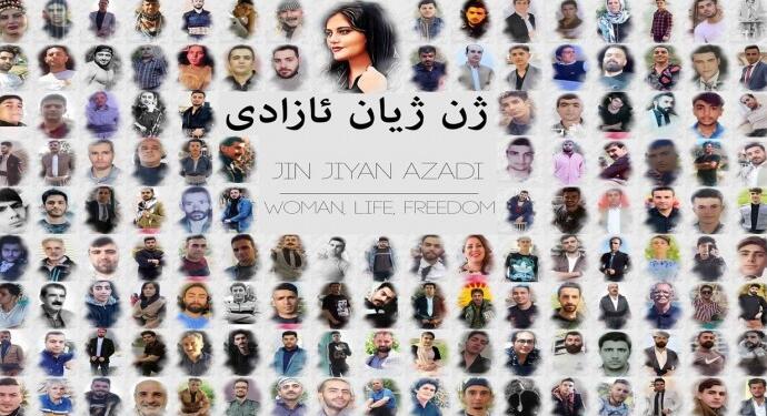 Hengaw: Jîna Emînî protestolarında en az 134 Kürt katledildi