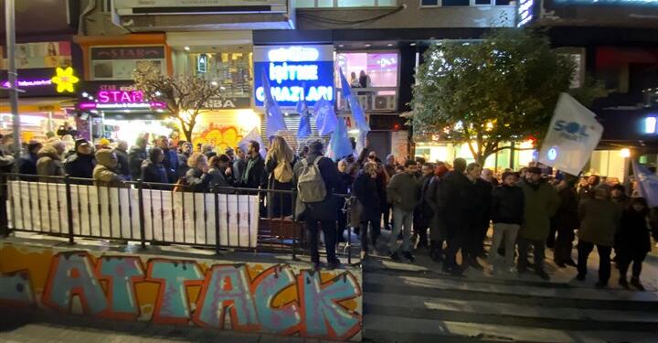SOL Parti’nin deprem protestosunda 100’e yakın gözaltı