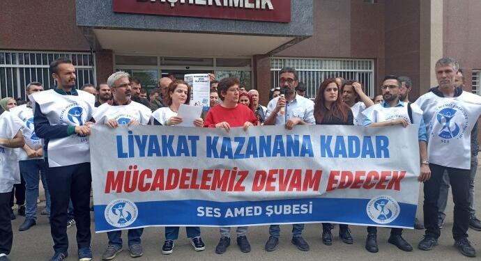 SES Amed Şubesi üyelerinin işten atılmasına tepki gösterdi