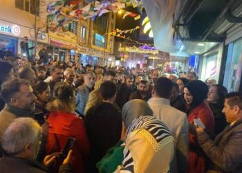 Bazid seçim bürosu meşaleli yürüyüşle açıldı