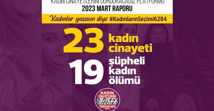 KCDP’den Mart ayı raporu: 23 kadın katledildi, 19 şüpheli ölüm