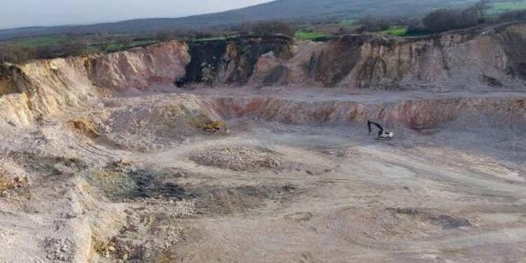 Edirne’de kalker ocağı durduruldu