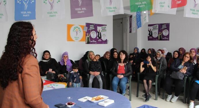 Yeşil Sol adayı Işık Tekirdağ’da kadınlarla bir araya geldi