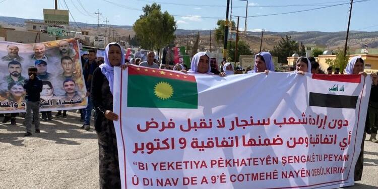 Êzidîler tepkili: 9 Ekim Anlaşması’na karşı direneceğiz