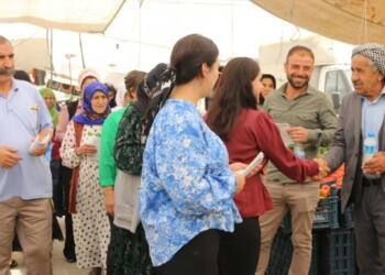 Yeşil Sol Parti Şirnex’te sahada