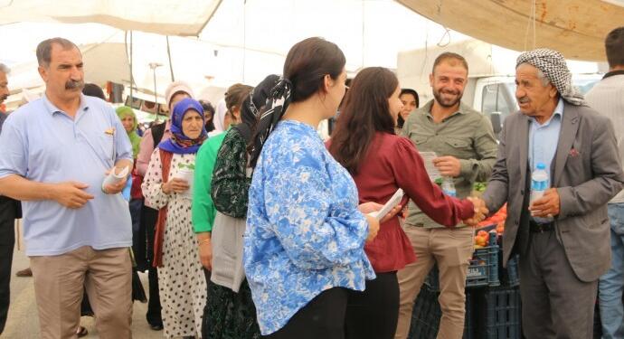 Yeşil Sol Parti Şirnex’te sahada