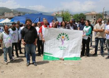 Jandarma Hatay’da Yeşil Sol Parti’lilere saldırdı